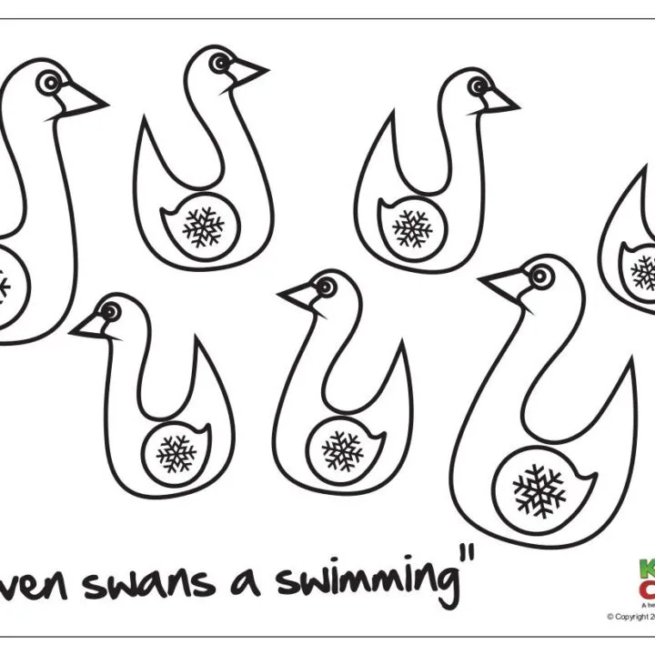seven swans a swimming