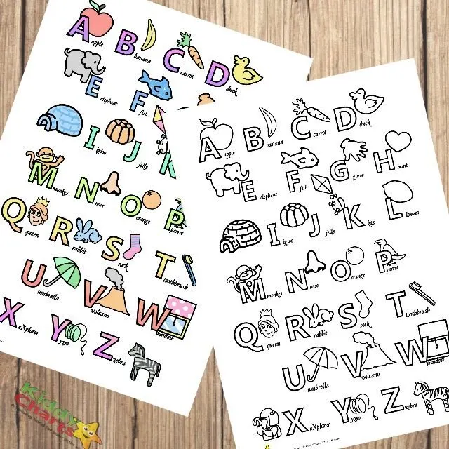 Alphabet poster printables for little ones