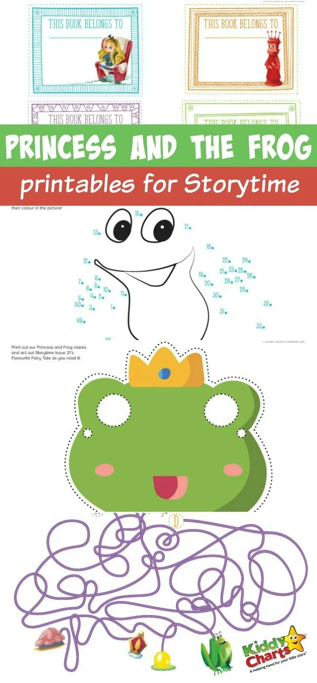 Awesome Princess and the Frog printables for Storytime