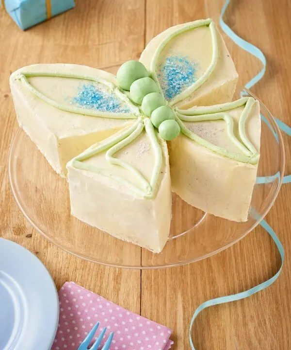 Your kids will love this butterfly cake for their birthday cake, or any other time of year. Really simple to make but incredibly effective..