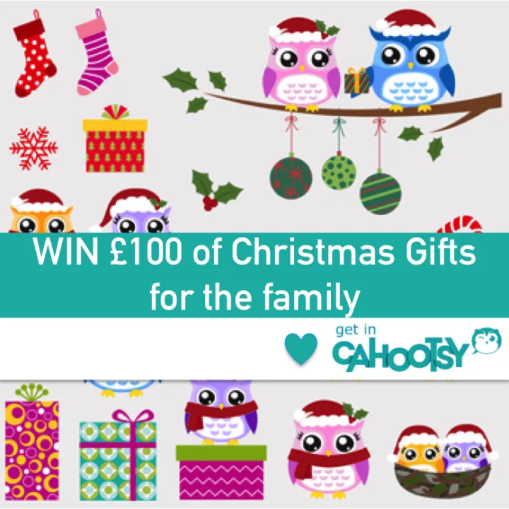 A family is being offered the chance to win £100 worth of Christmas gifts through the Cahootsy app.