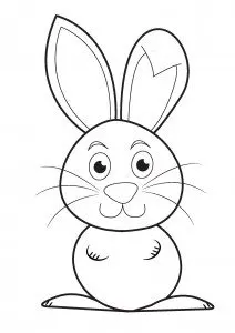 Easter coloring pages: Easter bunny
