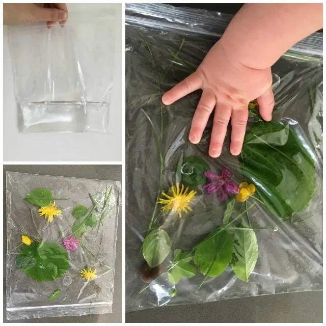 Easy to make nature sensory bags