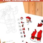 Free Printable Roll a Santa Numeracy Game
