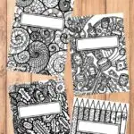 Free book covers for back to school and beyond - coloring pages for kids