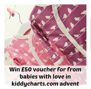 A person has the chance to win a £50 voucher from the website Kiddycharts.com by participating in their Advent competition.