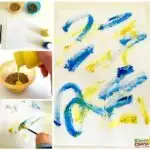 Fun sand painting for toddlers