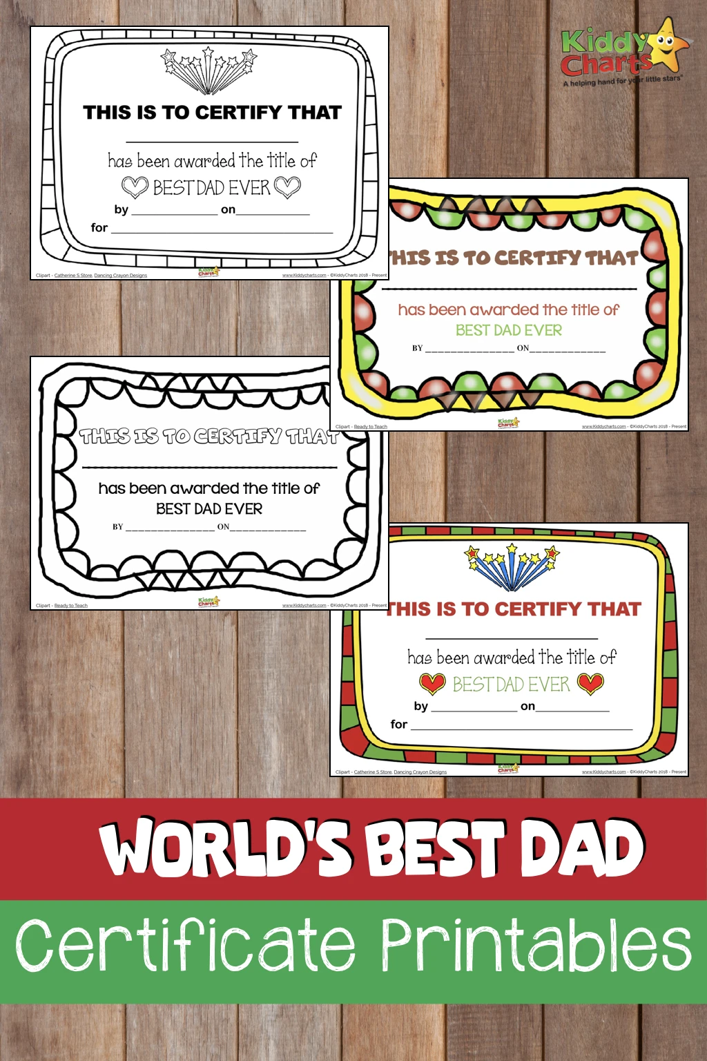 Do you have the World Best Dad - then give him a Fathers Day certificate to prove it! #fathersday #giftsfordad #gifts