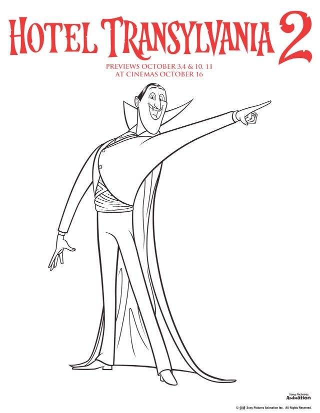 Dracula Pointing in Hotel Transylvania