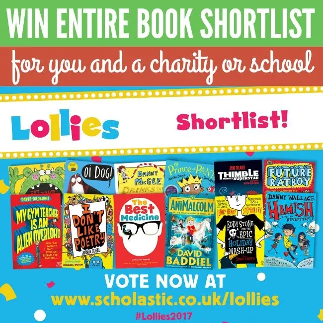 Lollies Shortlist announced AND Win the ENTIRE Funny Book Shortlist for you and a charity or school!