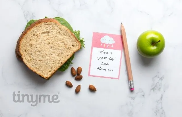 We have blank lunch box notes for you - so that you can write whatever you want to!