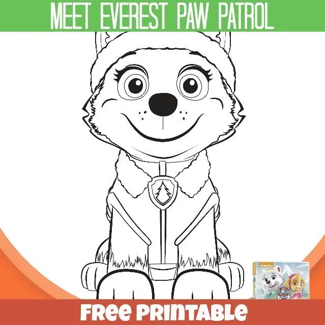 Meet Everest Paw Patrol Coloring Page