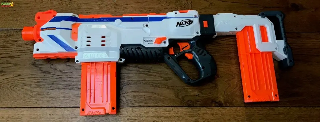 This is the smallest the Nerf gun goes!