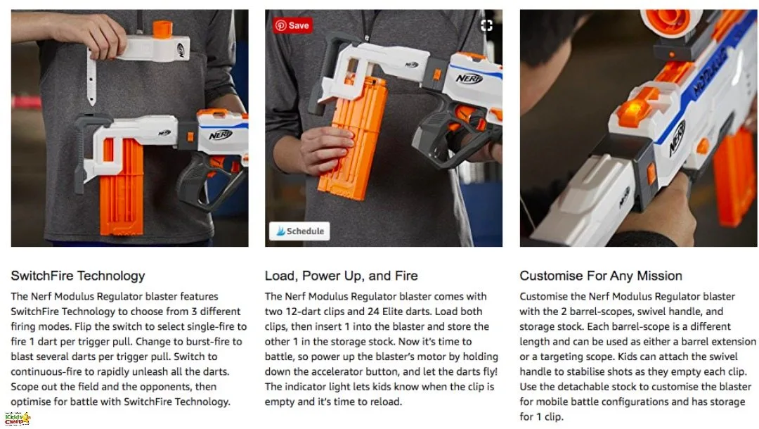A simpl explaination of the Nerf Gun from Amazon!