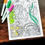 Ocean Coloring Page for Adults