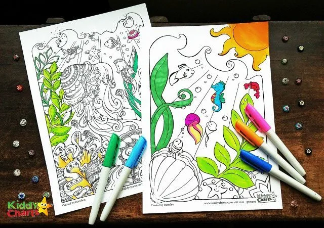 FREE ocean coloring pages for adults free printables