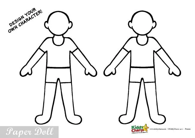 Paper Dolls and Outfits template
