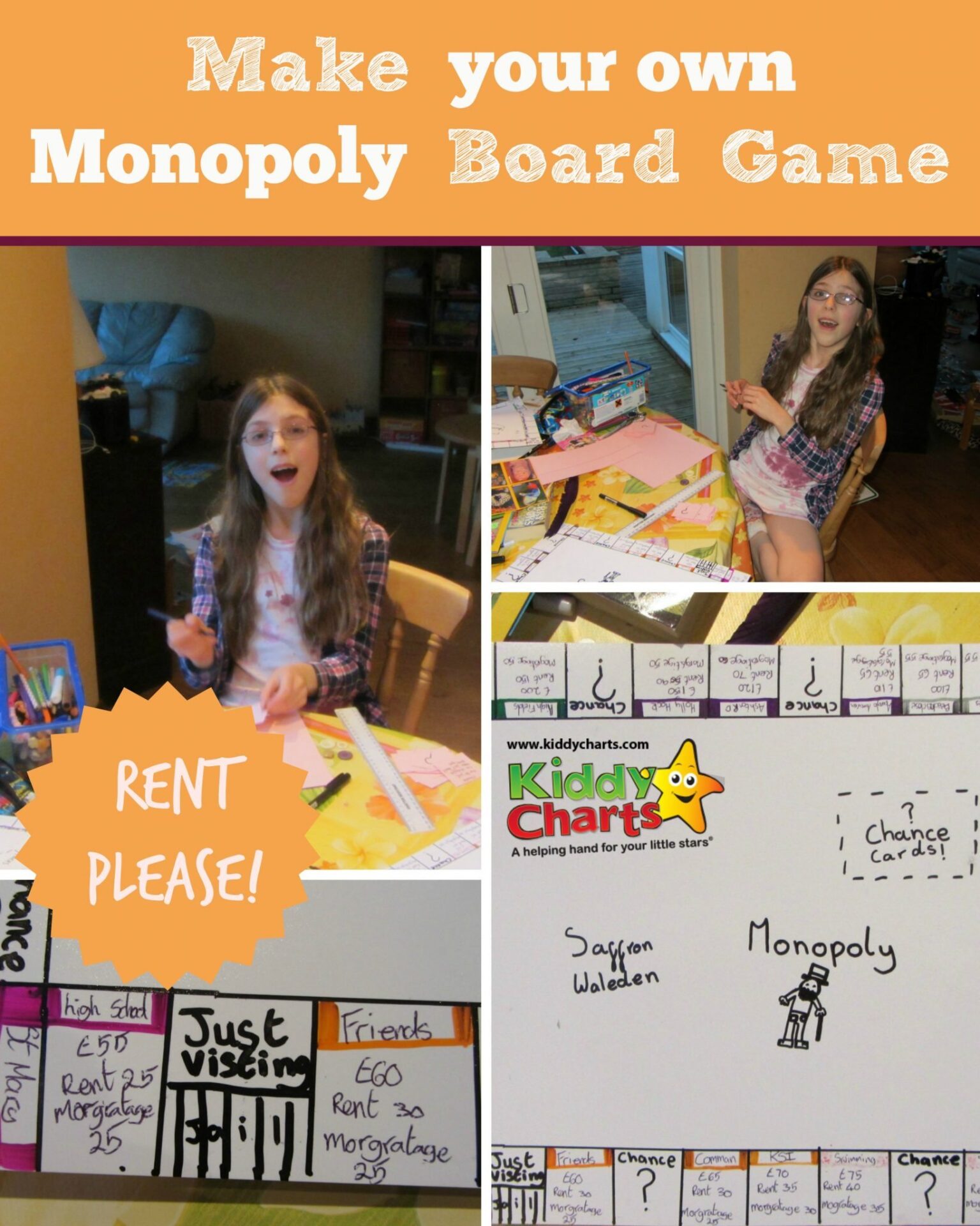 Do you love playing board games with the kids?  We do to - so why not make your favourite Monopoly game and pick local landmarks, and places from your town or village? We did and it was amazing!
