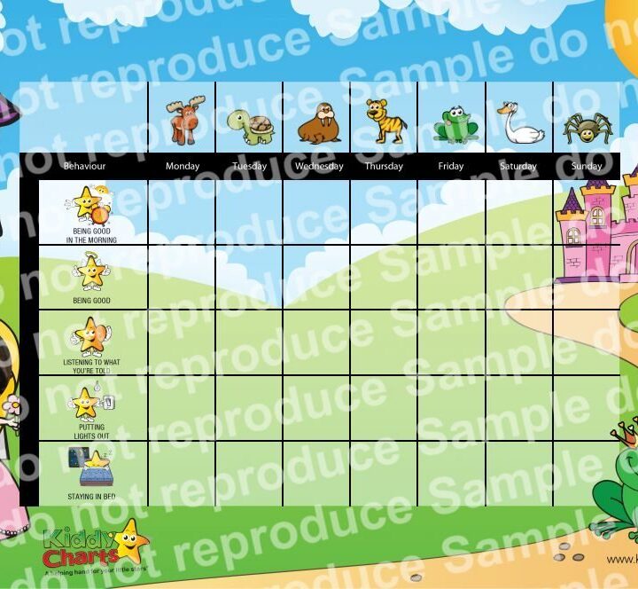 Behaviour Charts are in the Finals - Whoop, Whoop! Check out this Personalised Princess Reward Chart