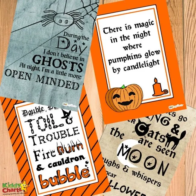 Printable Halloween quotes posters