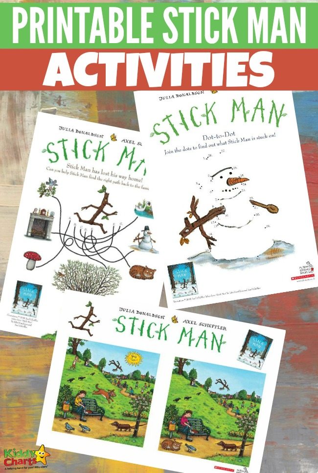 Printable Stick Man activities for Kids