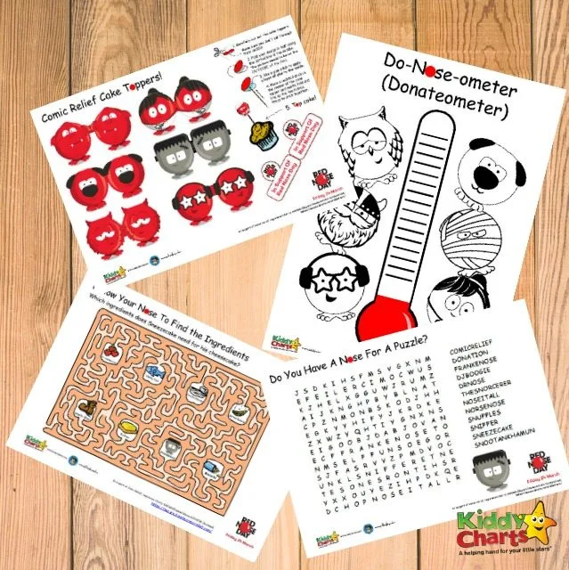 Red Nose Day Free Printable Activities