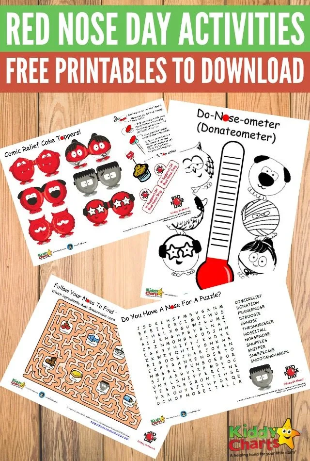 Red Nose Day Activities Free Printables for Comic Relief