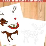 Roll a reindeer free Christmas printable game
