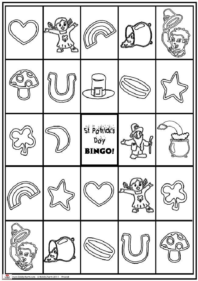 St Patricks day bingo game