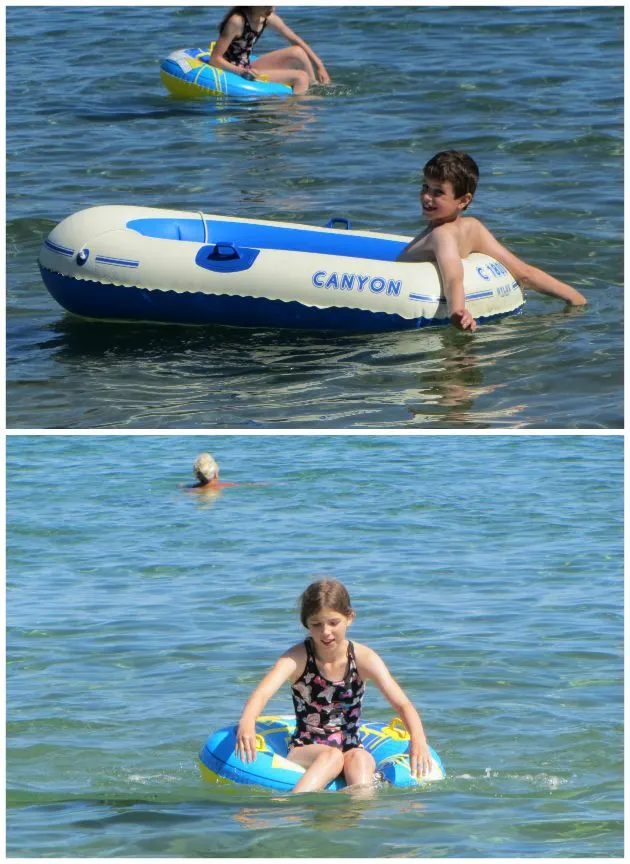 You can see how much fun there was to be had on the calm seas at Cavalaire Sur Mer for the kids, can't you?