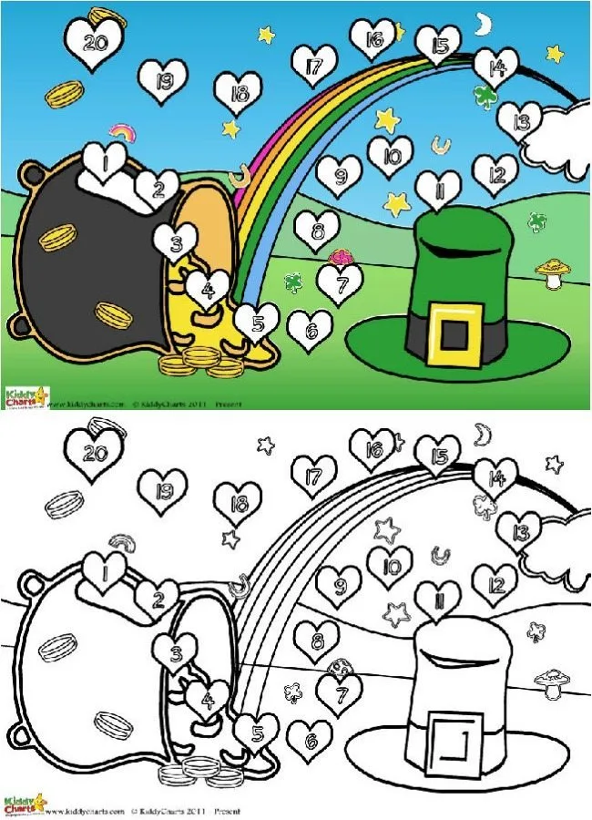 St Patricks Day reward charts for little ones