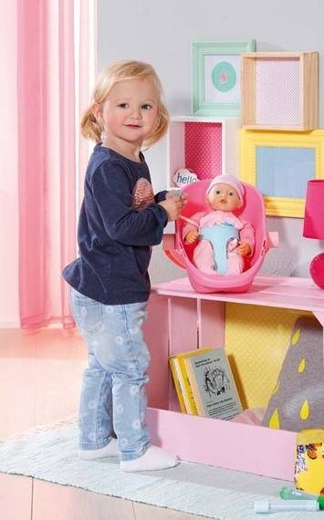 Unusually, the Baby Born is perfect for your babies as its a doll newborns can play with. Why not let you little one loose?