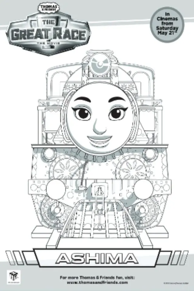 Celebrate the new Thomas and Friends movie, The Great Race, with these colouring sheets. Colour them in today!