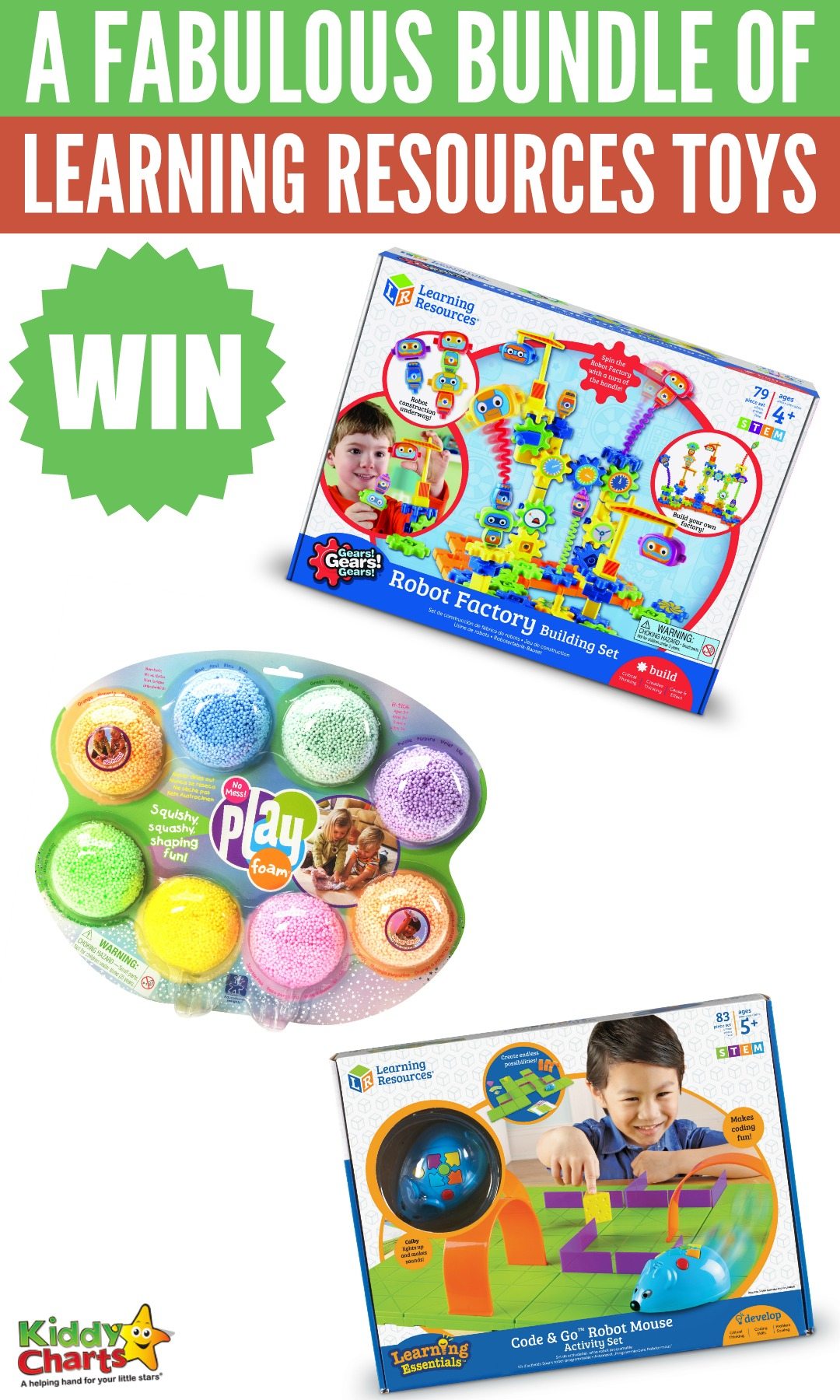 Win a fabulous bundle of Learning Resources toys #KiddyChartsAdvent #giveaways #freestuff 