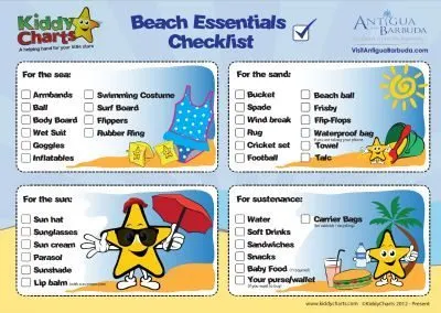 A free printable for everyone going on holiday to the beach - make sure you take all the essentials, from sunglasses, to lip balm - we've got it covered!