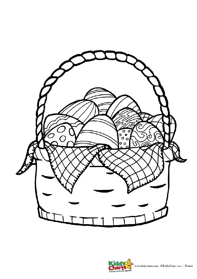 Easter egg coloring pages for kids
