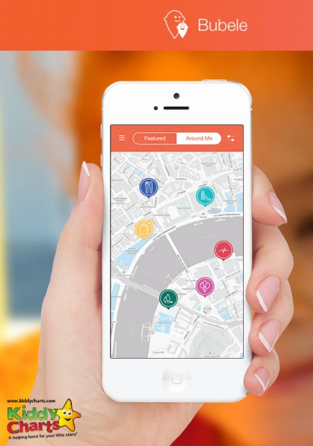 Bubele is an App for parents about to go out in London - take it with you to find playgrounds, restaurants, activities; lots of things that your kids will love to do. It might even give you a space five minutes!