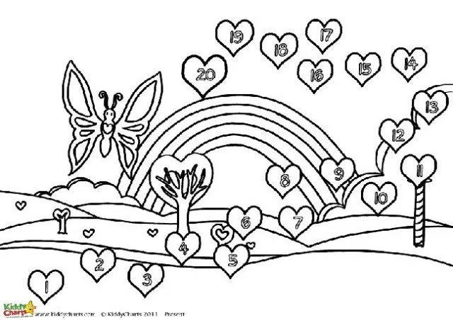 A black and white version of our butterfly valentine reward chart, so the kids can colour this one in while they potty train!