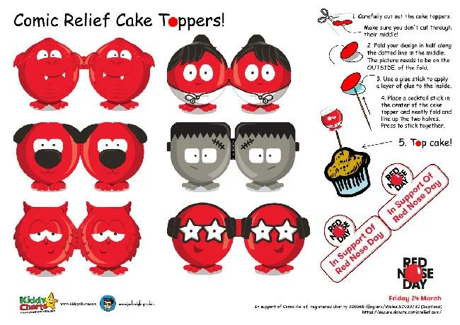 If you making cakes for RND these cake toppers based on some of their noses are for you!