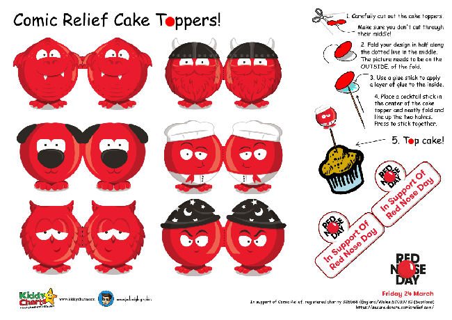 Red Nose Day Activities For Comic Relief Free Printables Kiddycharts