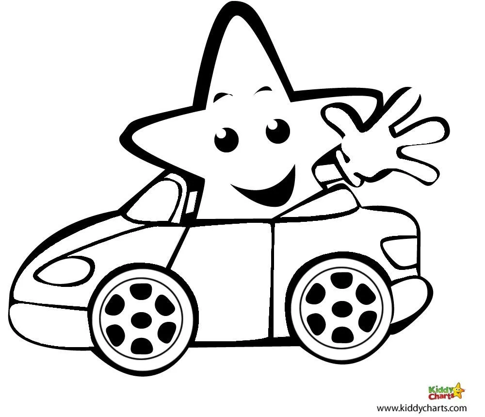 Car coloring pages I like driving in my car...