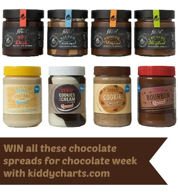 Win all these chocolate spreads for chocolate week from Tesco - why wouldn't you try?