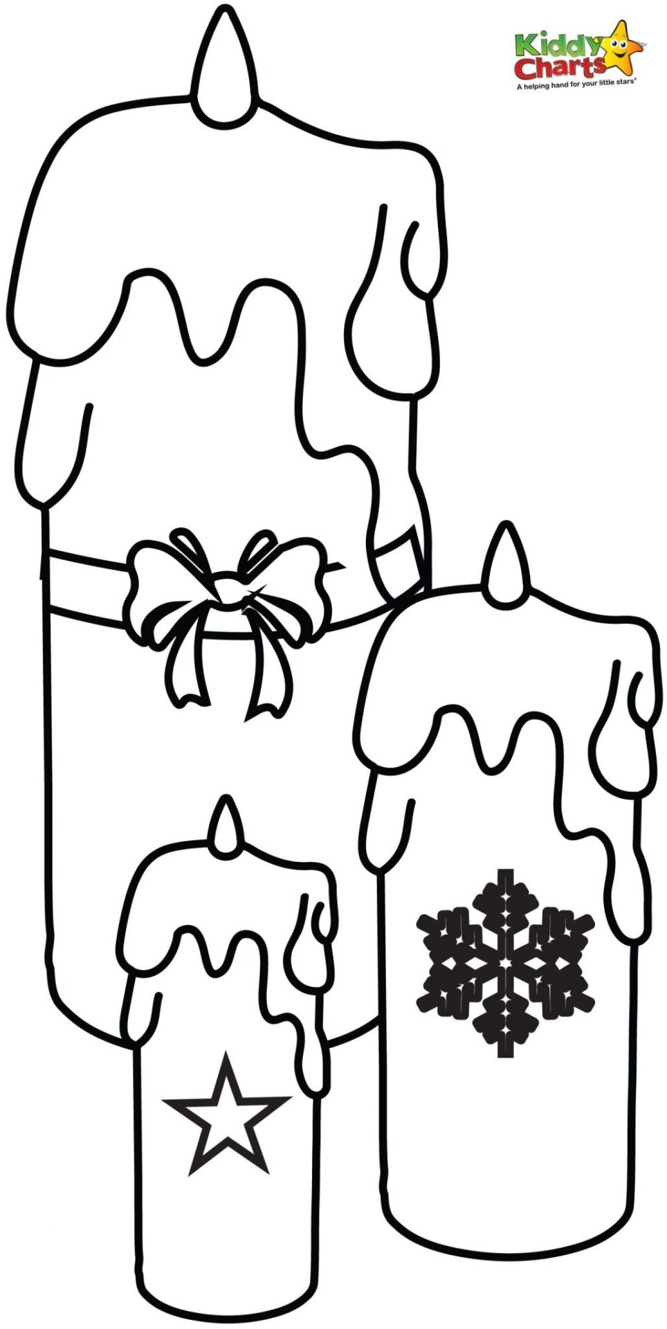Candle coloring pages
