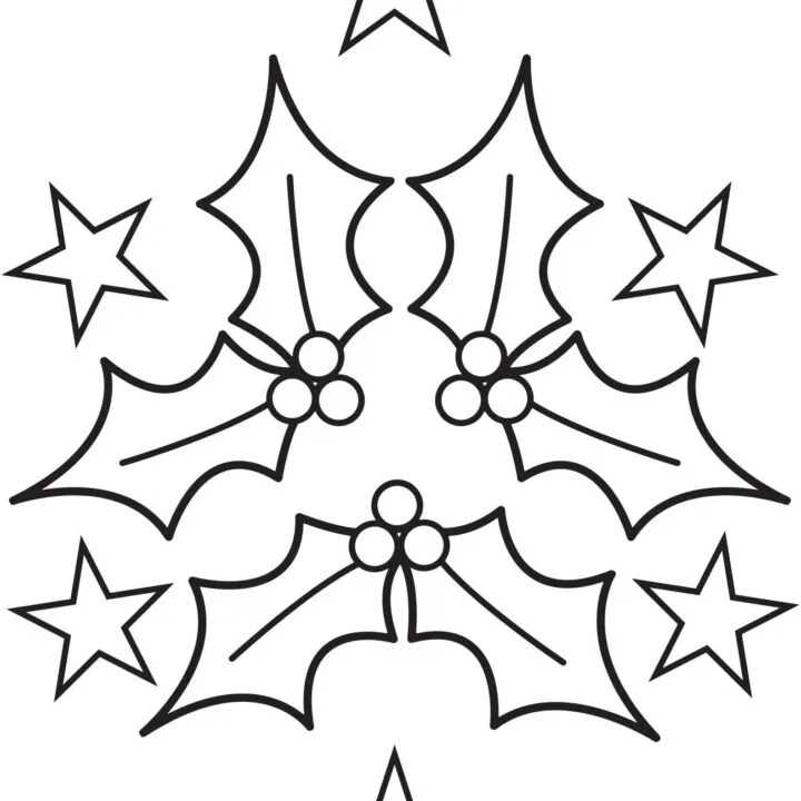 Holly Coloring Pages