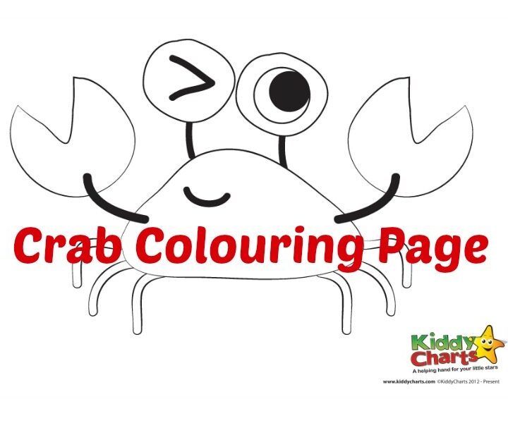 Download this crab coloring page to add to your crab collection
