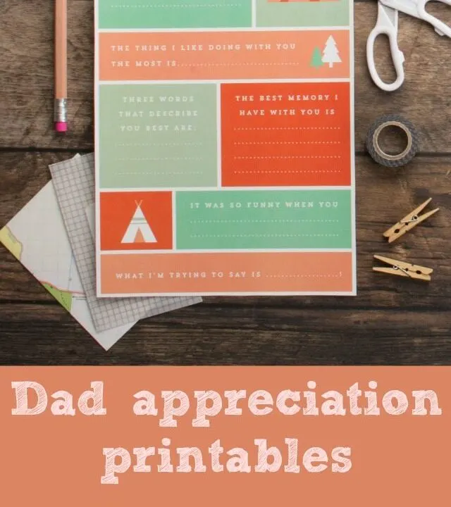 If you want to give Dad something to show your appreciateion for Fathers Day then these free printables are perfect. You could even frame them and give them to Dad as a gift.