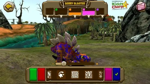 Dino Tales Berry Blaster helps you change your Dinosaur's colour when you want