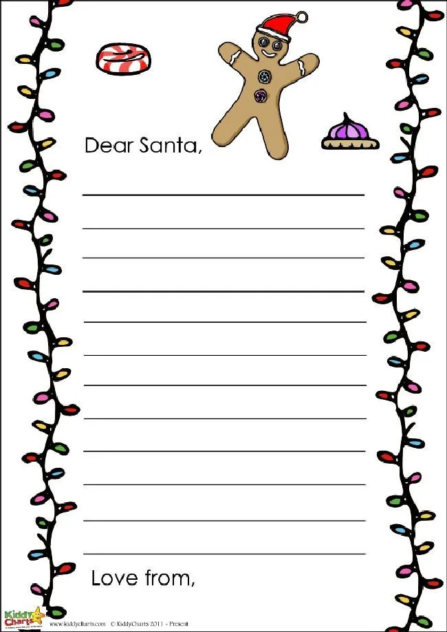 Another design for our Santa letter - fairy lights and sweets - I just love these..I really really do, something perfect to send those letters to Santa with...