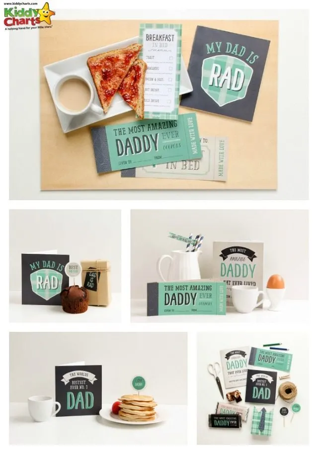  stuck for what to give Dad for Fathers Day, then these lovely free printables could be perfect for you.  Personalise them for the perfect gift; along with breakfast in bed for Dad, perhaps?