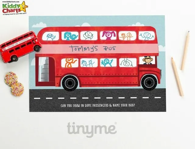 Bet you can't resist a rather scrummy red London bus for the kids to personalise and draw their own passengers on can you? Nope thought not.